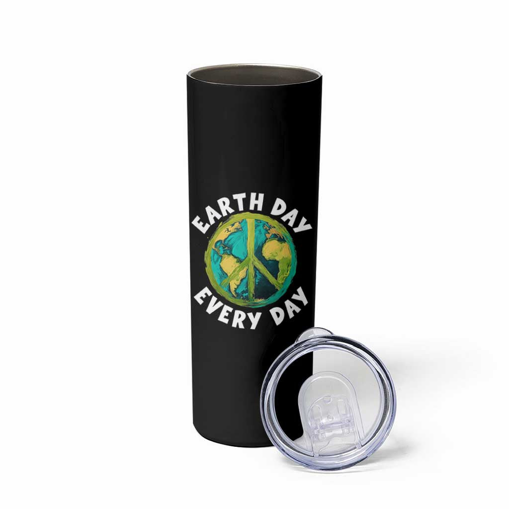 Earth Day Everyday Skinny Tumbler Peace Sign Nature Lover