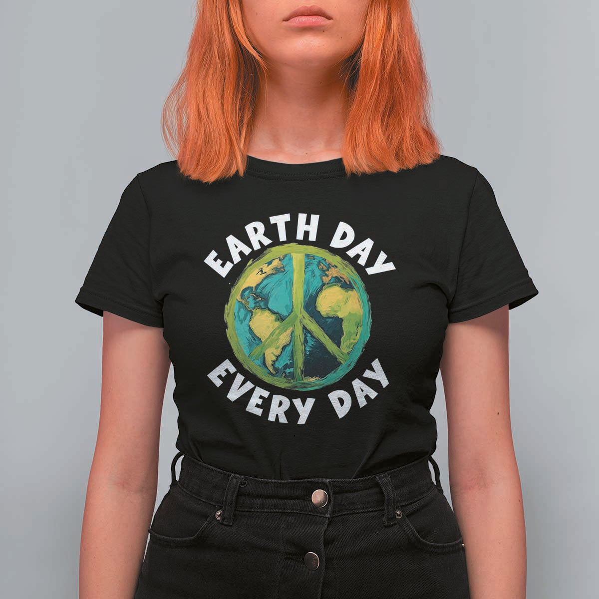 Earth Day Everyday T Shirt For Women Peace Sign Nature Lover