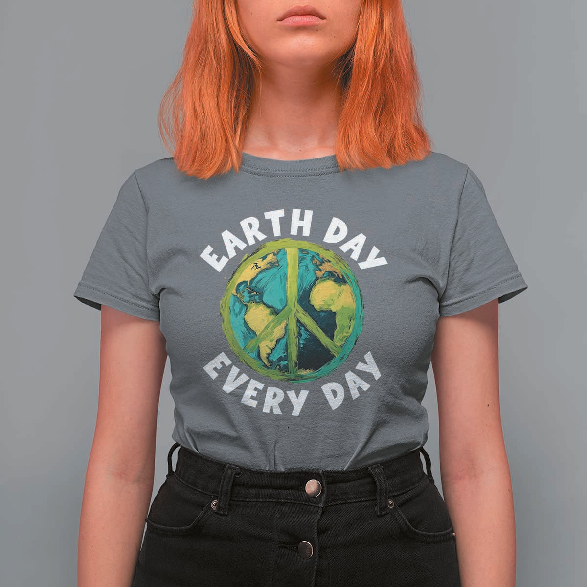 Earth Day Everyday T Shirt For Women Peace Sign Nature Lover