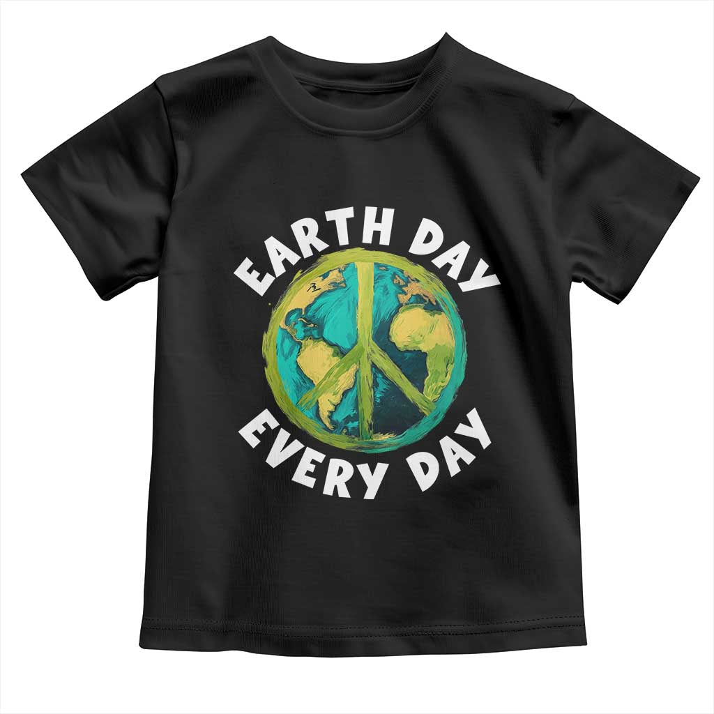 Earth Day Everyday Toddler T Shirt Peace Sign Nature Lover