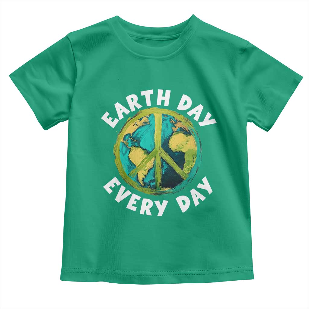 Earth Day Everyday Toddler T Shirt Peace Sign Nature Lover