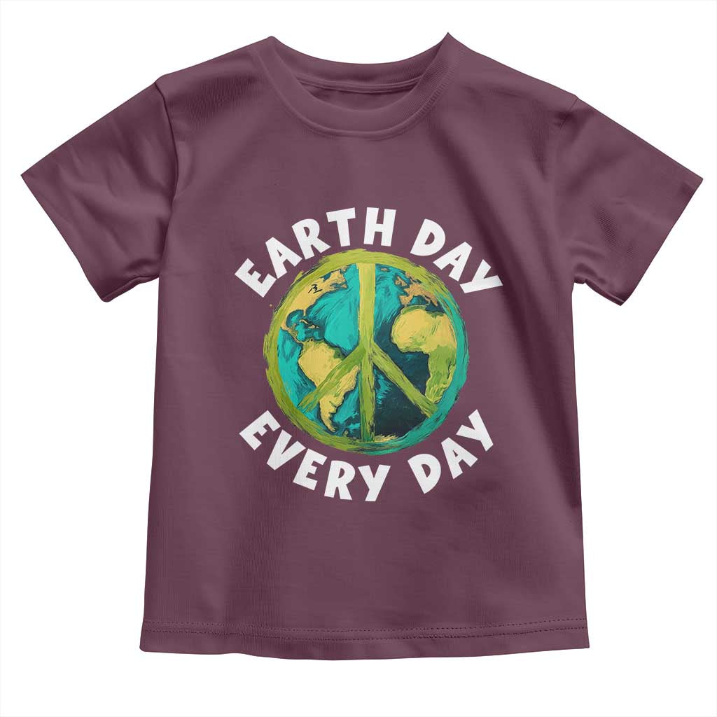 Earth Day Everyday Toddler T Shirt Peace Sign Nature Lover