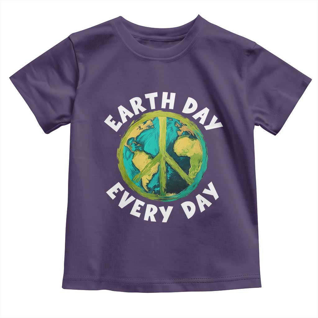 Earth Day Everyday Toddler T Shirt Peace Sign Nature Lover