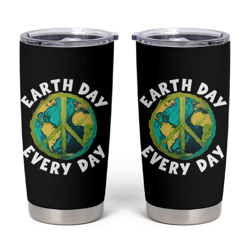 Earth Day Everyday Tumbler Cup Peace Sign Nature Lover