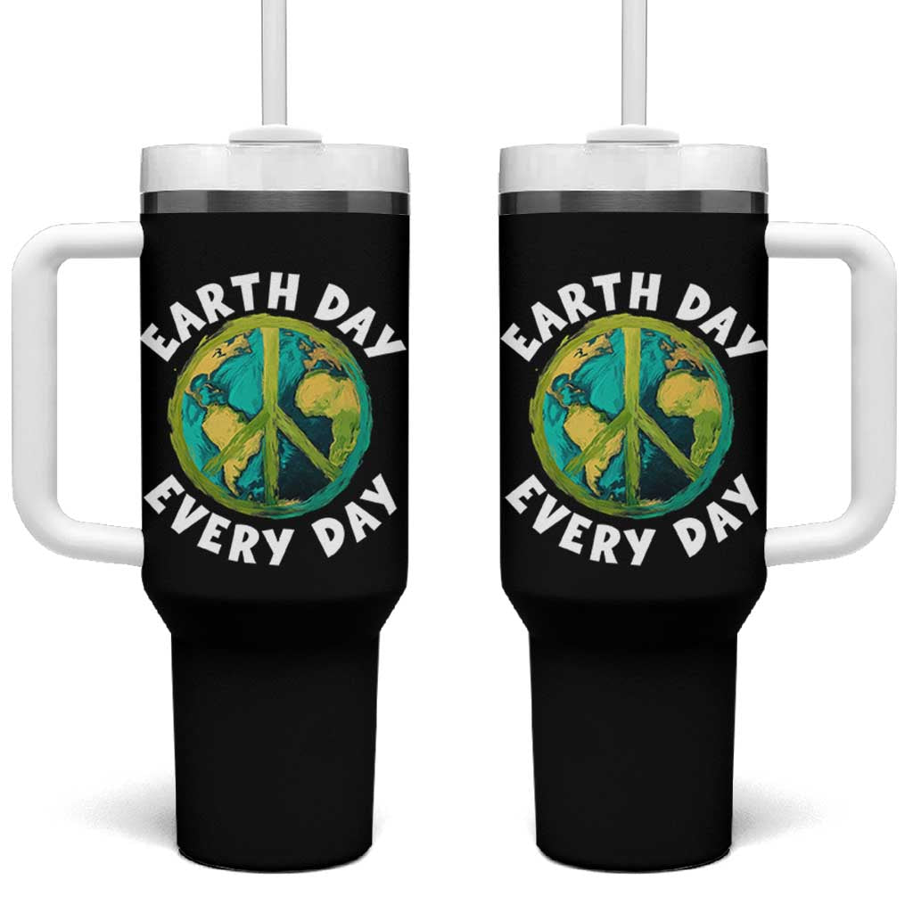 Earth Day Everyday Tumbler With Handle Peace Sign Nature Lover