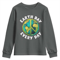 Earth Day Everyday Youth Sweatshirt Peace Sign Nature Lover