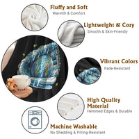 Earth Day Throw Blanket Funny Baseball Ice Cream Drip Glove Eco Friendly