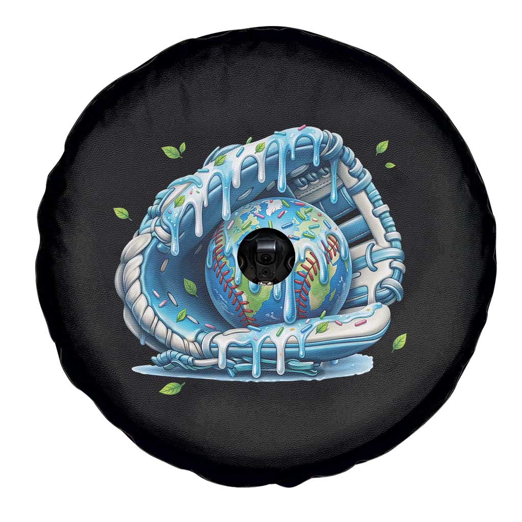 Earth Day Spare Tire Cover Funny Baseball Ice Cream Drip Glove Eco Friendly