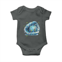 Earth Day Baby Onesie Funny Baseball Ice Cream Drip Glove Eco Friendly