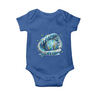 Earth Day Baby Onesie Funny Baseball Ice Cream Drip Glove Eco Friendly