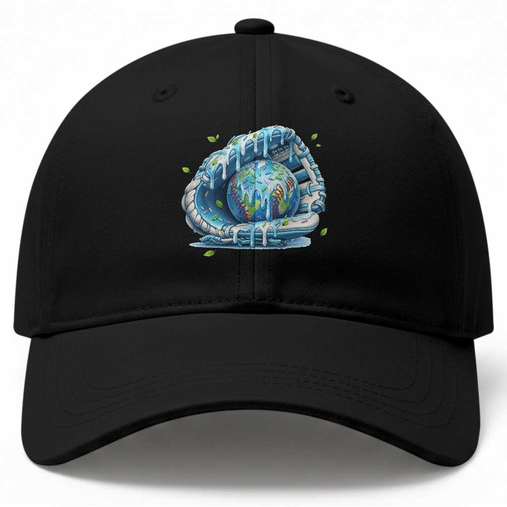 Earth Day Baseball Cap Funny Baseball Ice Cream Drip Glove Eco Friendly