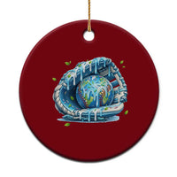 Earth Day Ceramic Ornament Funny Baseball Ice Cream Drip Glove Eco Friendly