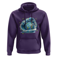 Earth Day Hoodie Funny Baseball Ice Cream Drip Glove Eco Friendly