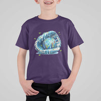 Earth Day T Shirt For Kid Funny Baseball Ice Cream Drip Glove Eco Friendly