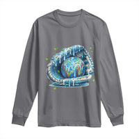 Earth Day Long Sleeve Shirt Funny Baseball Ice Cream Drip Glove Eco Friendly