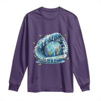 Earth Day Long Sleeve Shirt Funny Baseball Ice Cream Drip Glove Eco Friendly