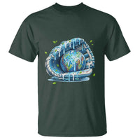 Earth Day T Shirt Funny Baseball Ice Cream Drip Glove Eco Friendly
