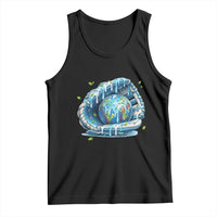 Earth Day Tank Top Funny Baseball Ice Cream Drip Glove Eco Friendly