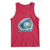 Earth Day Tank Top Funny Baseball Ice Cream Drip Glove Eco Friendly