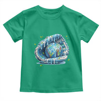 Earth Day Toddler T Shirt Funny Baseball Ice Cream Drip Glove Eco Friendly