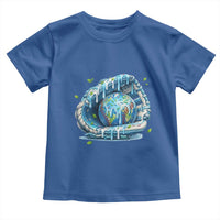 Earth Day Toddler T Shirt Funny Baseball Ice Cream Drip Glove Eco Friendly