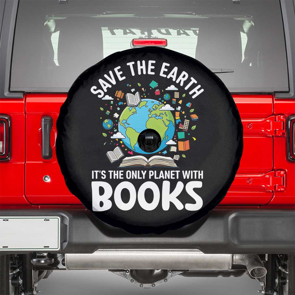Save the Earth Spare Tire Cover It's the Only Planet with Books