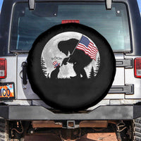 Bigfoot Boop Cat Moon Spare Tire Cover Funny Sasquatch Meme 4th of July