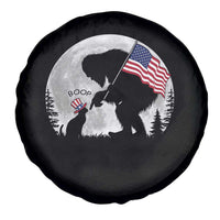 Bigfoot Boop Cat Moon Spare Tire Cover Funny Sasquatch Meme 4th of July