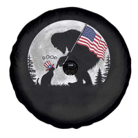 Bigfoot Boop Cat Moon Spare Tire Cover Funny Sasquatch Meme 4th of July