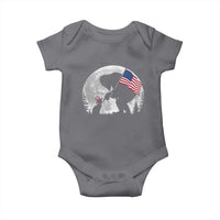 Bigfoot Boop Cat Moon Baby Onesie Funny Sasquatch Meme 4th of July