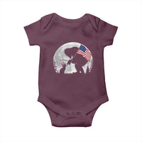 Bigfoot Boop Cat Moon Baby Onesie Funny Sasquatch Meme 4th of July