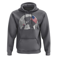 Bigfoot Boop Cat Moon Hoodie Funny Sasquatch Meme 4th of July
