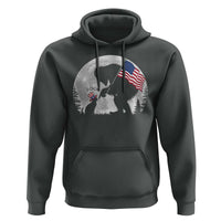 Bigfoot Boop Cat Moon Hoodie Funny Sasquatch Meme 4th of July