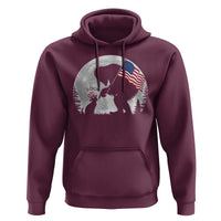 Bigfoot Boop Cat Moon Hoodie Funny Sasquatch Meme 4th of July
