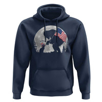 Bigfoot Boop Cat Moon Hoodie Funny Sasquatch Meme 4th of July