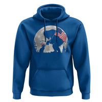 Bigfoot Boop Cat Moon Hoodie Funny Sasquatch Meme 4th of July