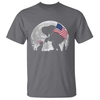 Bigfoot Boop Cat Moon T Shirt Funny Sasquatch Meme 4th of July