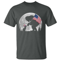 Bigfoot Boop Cat Moon T Shirt Funny Sasquatch Meme 4th of July
