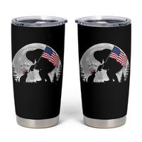 Bigfoot Boop Cat Moon Tumbler Cup Funny Sasquatch Meme 4th of July