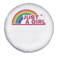 Just A Girl LGBTQ Pride Month Spare Tire Cover
