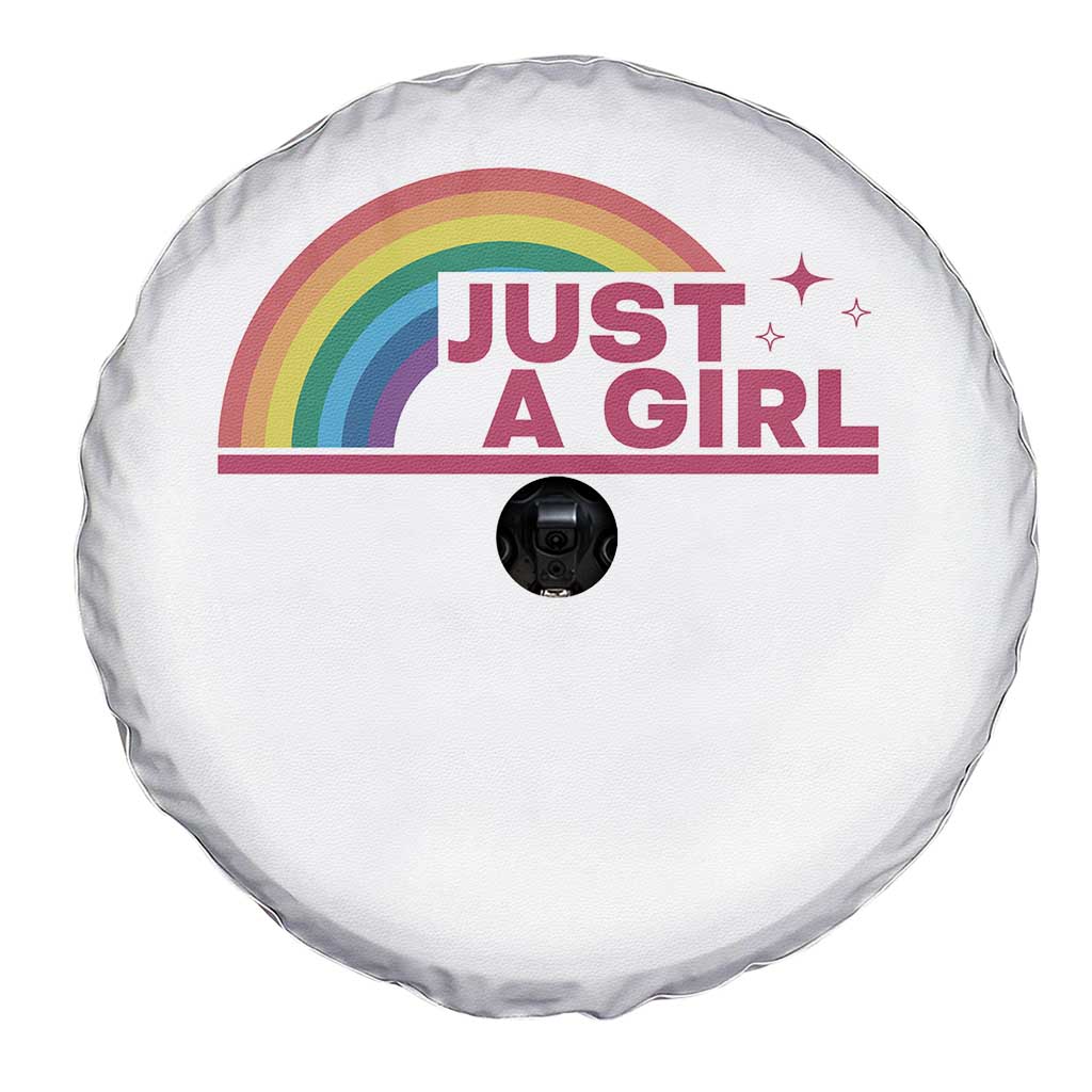 Just A Girl LGBTQ Pride Month Spare Tire Cover