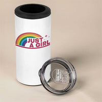 Just A Girl LGBTQ Pride Month 4 in 1 Can Cooler Tumbler