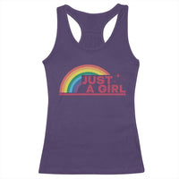 Just A Girl LGBTQ Pride Month Racerback Tank Top