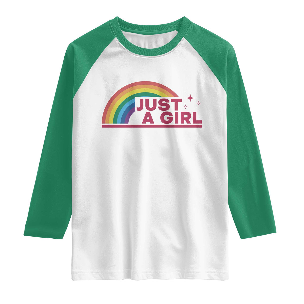 Just A Girl LGBTQ Pride Month Raglan Shirt