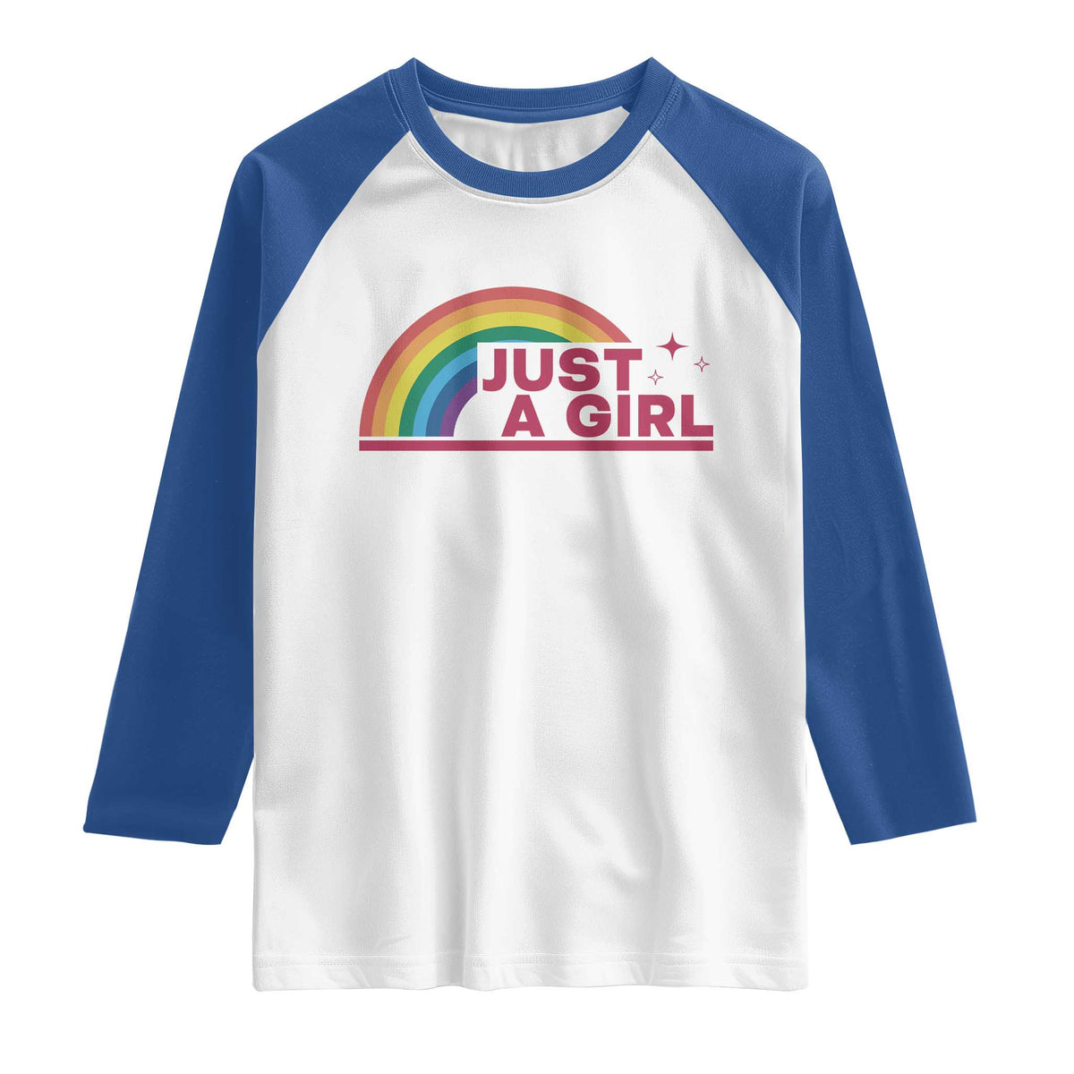 Just A Girl LGBTQ Pride Month Raglan Shirt