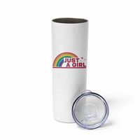 Just A Girl LGBTQ Pride Month Skinny Tumbler