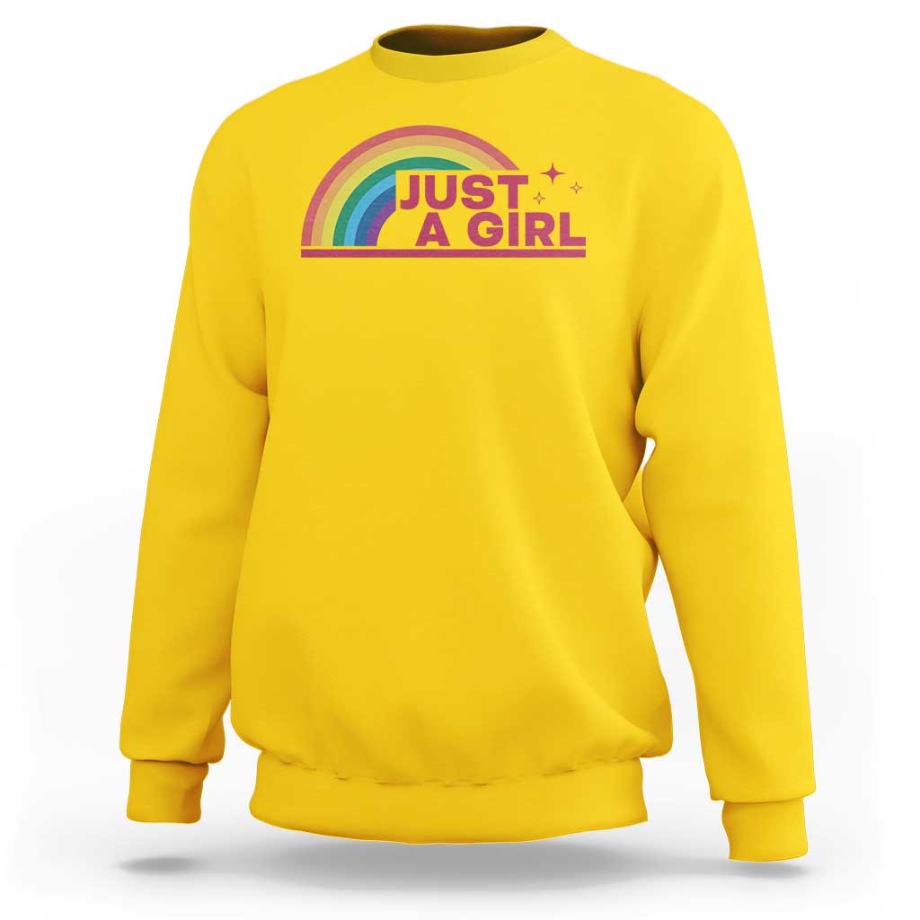 Just A Girl LGBTQ Pride Month Sweatshirt
