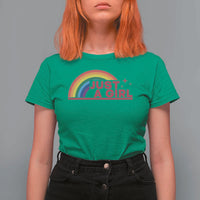 Just A Girl LGBTQ Pride Month T Shirt For Women