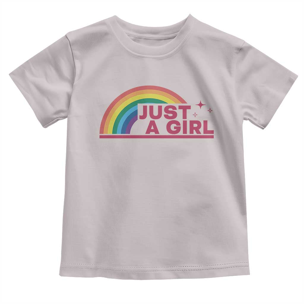 Just A Girl LGBTQ Pride Month Toddler T Shirt