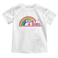 Just A Girl LGBTQ Pride Month Toddler T Shirt